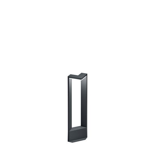 Ganges lampadaire extérieur LED, triangulaire, 9W, 3000K, 1000 lumens, IP54, aluminium moulé, anthracite
