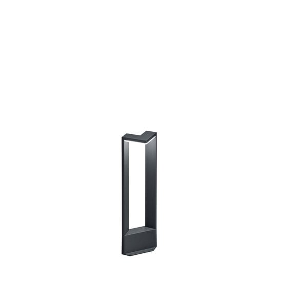 Ganges LED tuinpaal, driehoekig, 9W, 3000K, 1000 lumen, IP54, gegoten aluminium, antraciet