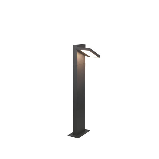 Horton éclairage d'allée LED 8W, 3000K blanc chaud, 1000 lumens, orientable, IP54, aluminium moulé, anthracite, hauteur 50 cm