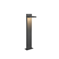 Horton Gartenwegleuchte LED 8W, 3000K warmweiß, 1000 Lumen, schwenkbar, IP54, Aluminiumguss, anthrazit, Höhe 50 cm