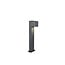 Roya buitentuinpaal halfrond met 1xGU10 fitting (lamp niet inbegrepen), gegoten aluminium, antraciet, IP44, hoogte 50 cm