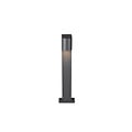 Roya mât de jardin extérieur semi-circulaire avec douille 1xGU10 (ampoule non incluse), fonte d'aluminium, anthracite, IP44, hauteur 50 cm