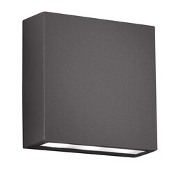 Applique d'extérieur moyenne sobre LED 2x3W 3000K anthracite