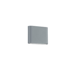 Small sober titanium outdoor wall lamp LED 2x2.5W 3000K