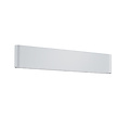 Thames outdoor wall lamp in matt white cast aluminium, LED 2x8W 3000K, 800 lumen, IP54, 46.5 x 9 x 4 cm