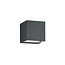 Small cube-shaped outdoor wall lamp LED 2x3W 3000K anthracite
