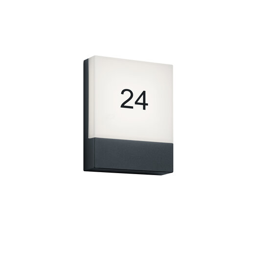 Platte buitenwandlamp LED 1x6W 3000K antraciet