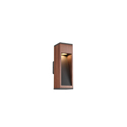 Natural wood outdoor wall lamp 1xGU10 5W