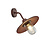 Brenta outdoor wall lamp E27 rust brown cast aluminium IP44