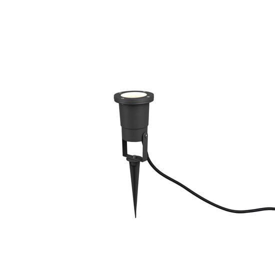 Ubangi richtbare grondspot voor GU10 max 28W, gegoten aluminium, antraciet, IP65 voor buiten