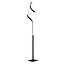 Course lampadaire, métal noir mat, LED intégrée 11W, 950 lumen, 3000K blanc chaud, gradateur tactile, 145 cm