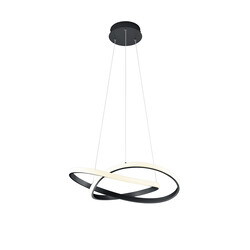 Trio Lighting Course eclectische LED hanglamp mat zwart 3000K