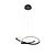 Trio Lighting Course lámpara colgante LED negro mate