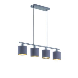 Tommy suspension métal 4xE14 noir mat 150 cm
