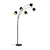 Staanlamp 5xE14 28W mat zwart