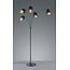 Lampadaire 5xE14 28W noir mat