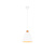 Suspension Jagger blanc mat en métal, E27, 150 cm de haut