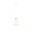 Suspension Jagger, blanc mat, métal, culot E27 (ampoule non incluse), 150 cm de haut, diamètre 25 cm, IP20