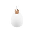Lámpara colgante Jagger, blanco mate, metal, portalámparas E27 (bombilla no incluida), 150 cm de alto, diámetro 25 cm, IP20