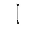 Farin Hängelampe 1xE14 mattschwarz, Metallgehäuse, Höhe 150 cm, Durchmesser 10 cm, max. 25W, IP20, Leuchtmittel nicht enthalten