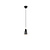 Farin suspension 1xE14 noir mat métal, hauteur 150 cm