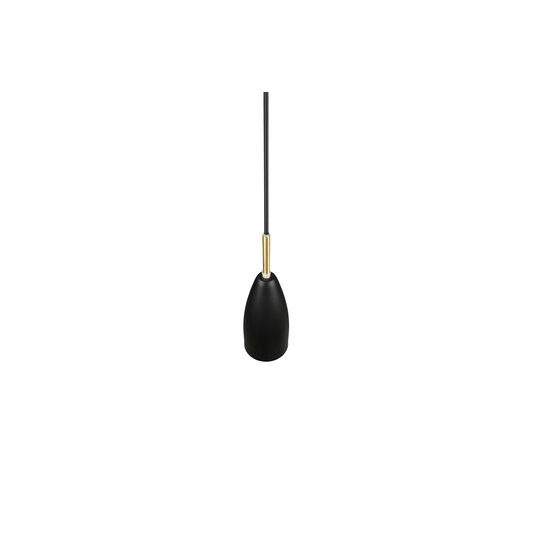 Elegant single hanging lamp 1xE14 matt black