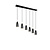 Trio Lighting Trio Lighting Farin elegante Pendelleuchte 6xE14 mattschwarz