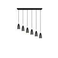 Trio Lighting Farin, suspension élégante et orientable avec 6xE14, en noir mat, max. 25W par douille, IP20