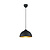 Jimmy pendant light dome shape matte black metal 1xE27