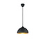 Jimmy hanglamp met stolpvormige kap in mat zwart metaal, 1x E27-fitting (max. 60W), hoogte 127 cm, diameter 31 cm, IP20