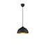 Suspension Jimmy en forme de coupole, metal noir mat, culot E27 (max 60W), hauteur 127 cm, diametre 31 cm, IP20