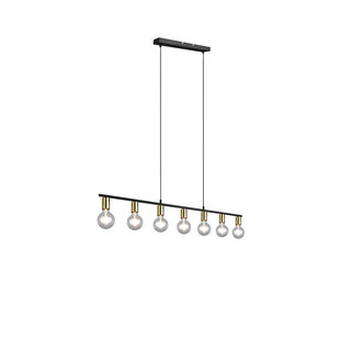 Vannes lámpara colgante metal latón mate 7xE27