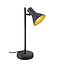 Nina table lamp with E14 fitting, black and gold metal base, 39 cm high, 13 cm wide, IP20