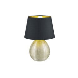 Lampe de table Luxor céramique noir/doré, culot E27, 35 cm