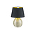 Lampe de table Luxor céramique noir/doré, culot E27, 35 cm