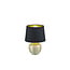 Kleine tafellamp keramiek zwart/goud, E14 fitting max. 40W, IP20, hoogte 26 cm - lichtbron niet inbegrepen