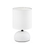Trio Lighting Luci, lampe à poser modeste en céramique blanche avec douille E27, max. 40W, IP20