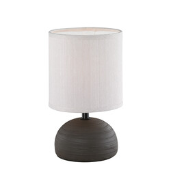 Luci table lamp brown ceramic, E14 fitting, height 23 cm