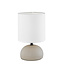 Modest ceramic table lamp 1xE27 cappucino