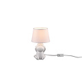 Kiekeboe tafellamp 1xE14 wit mat keramiek, max. 40W, hoogte 27,5 cm, diameter 17 cm, IP20