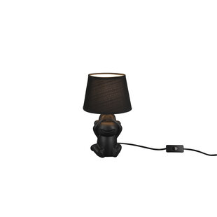 Abu lampe à poser noir mat céramique, douille E14, hauteur 27,5 cm