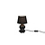 Lampe à poser Peekaboo noir mat 1xE14