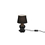 Matt black Peekaboo table lamp 1xE14