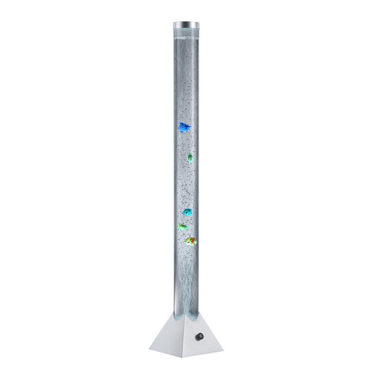 Trio Lighting Motion, Stehleuchte mit tanzenden Fischen und Regenbogen-RGB-Farbwechsel, LED 3,6W integriert, 2700K