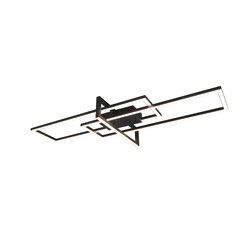 Salinas LED plafondlamp mat zwart 34W 3000K dimbaar