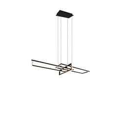 Lámpara colgante Salinas LED 34W 3000K negro mate ajustable