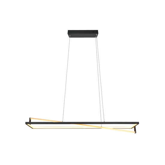 Lámpara colgante Edge LED 35W, temperatura de color ajustable 2300-4000K, 4100 lúmenes, regulable, metal negro mate, IP20
