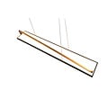 Lámpara colgante Edge LED 35W, temperatura de color ajustable 2300-4000K, 4100 lúmenes, regulable, metal negro mate, IP20