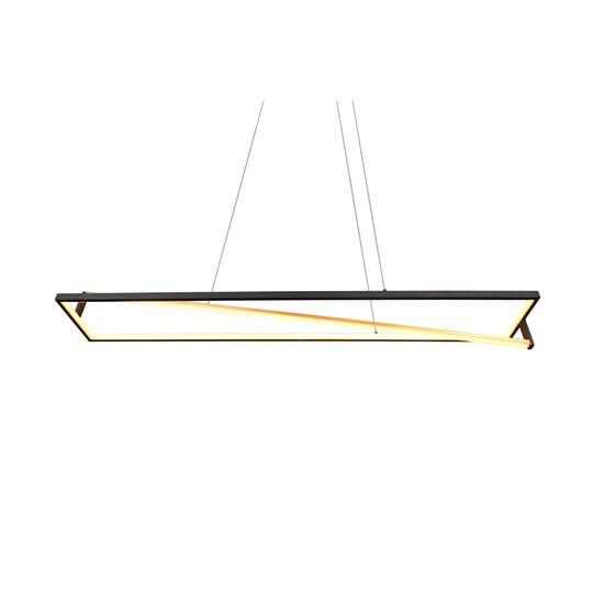 Lámpara colgante Edge LED 35W, temperatura de color ajustable 2300-4000K, 4100 lúmenes, regulable, metal negro mate, IP20