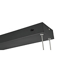 Edge LED pendant lamp 35W, adjustable color temperature 2300-4000K, 4100 lumen, dimmable, matte black metal, IP20